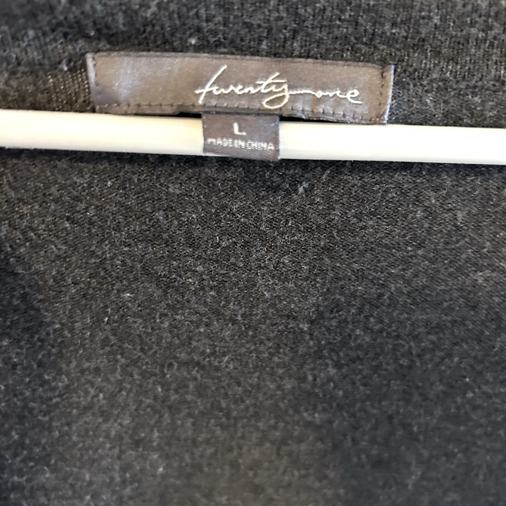 Forever 21 Charcoal Grey‎ Knit Cardigan Sweater - Picture 4 of 5